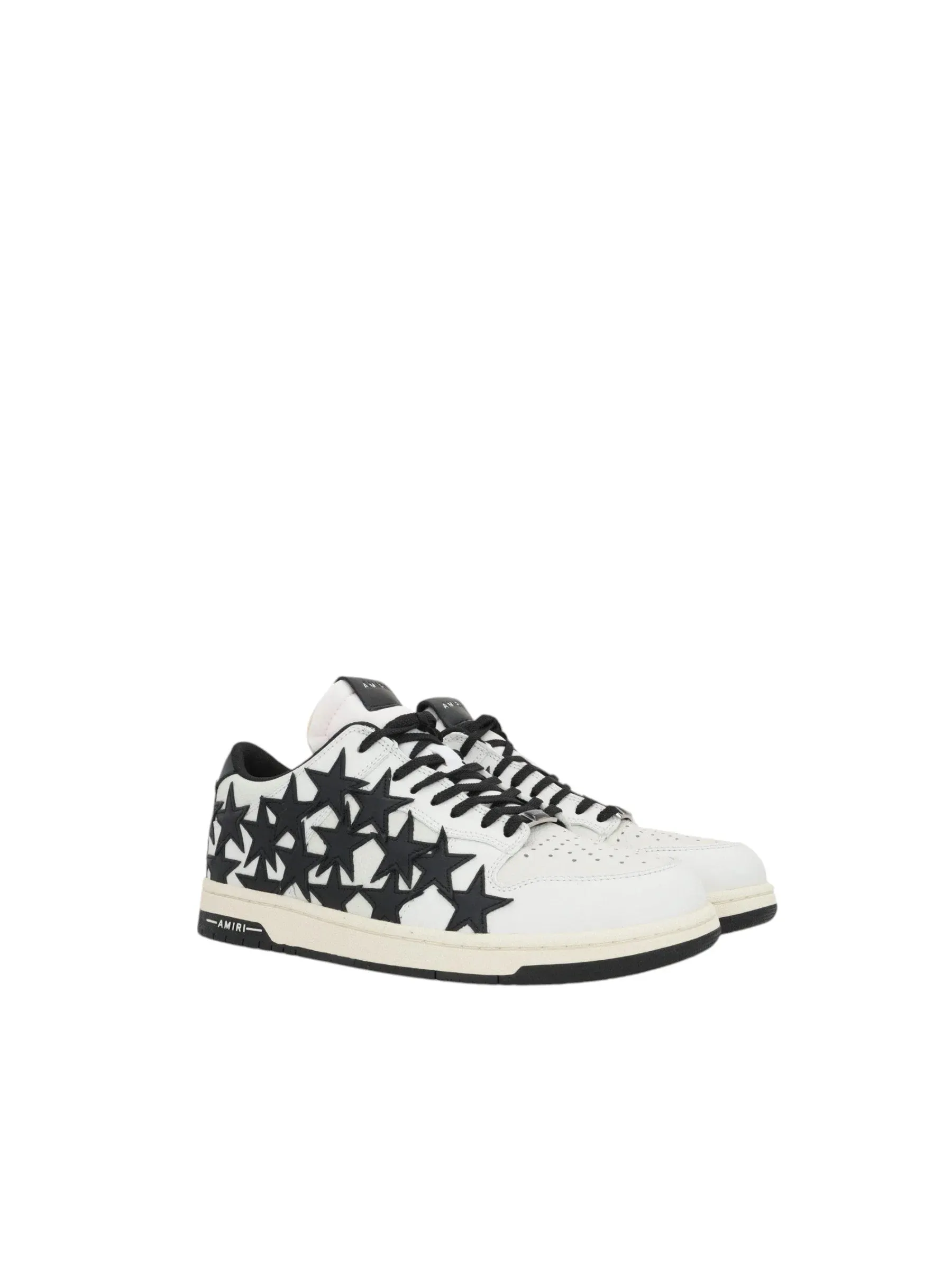 Stars Grainy Leather Sneakers