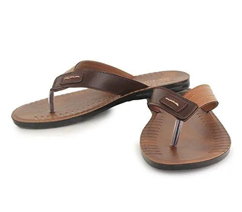 Trase Italica Vesta Tan Flip-flops for Men-10 IND/UK