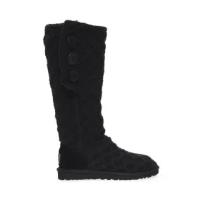 UGG Lattice Cardy Black Boots - Women's