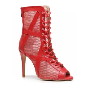 Xiomara - Red Vegan Leather - Street Sole